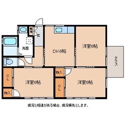 アサヒハイツ上郷 2の物件間取画像